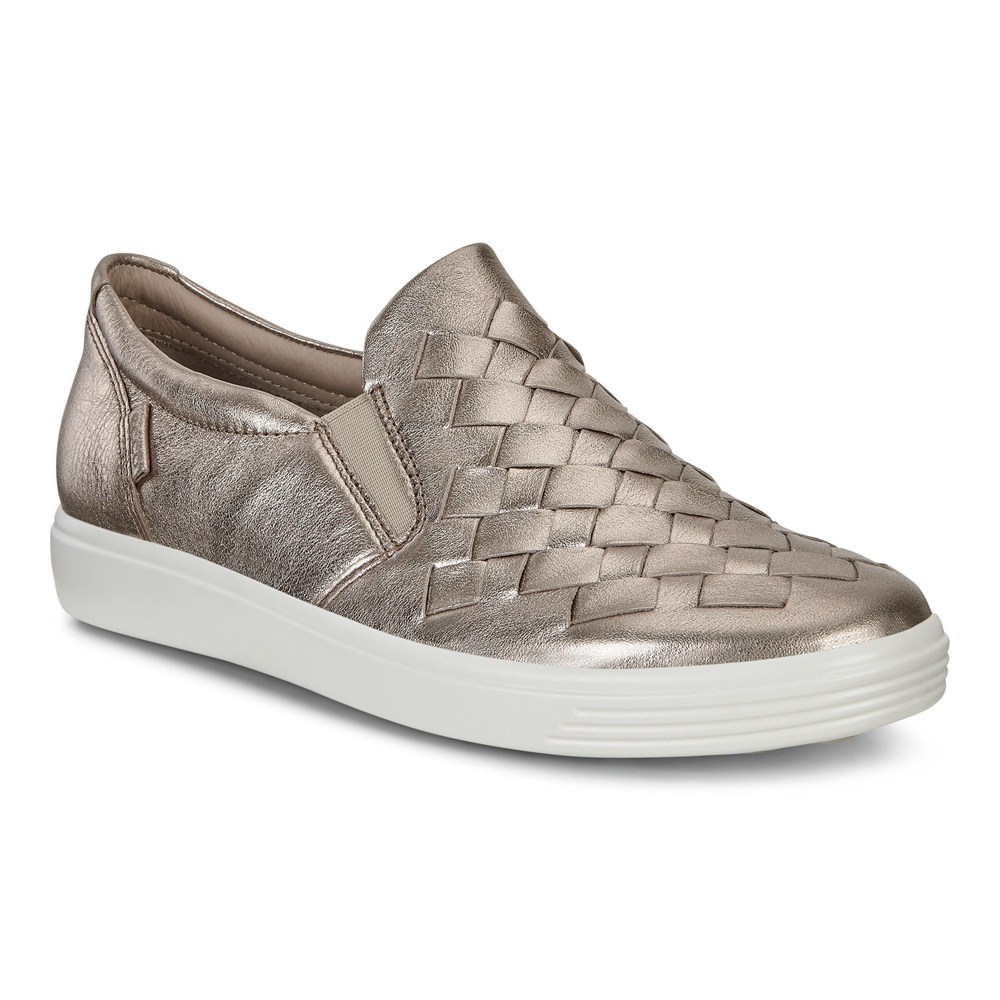 ECCO Womens Sneakers Silver - Soft 7 - KRM-602945